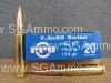 200 Round Case - 7.5x55 Swiss 174 Grain FMJ Prvi Partizan Ammo - PP7SF